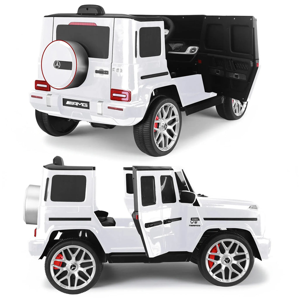 Mercedes-Benz AMG G63 12V Kids Electric Ride-On Car, White
