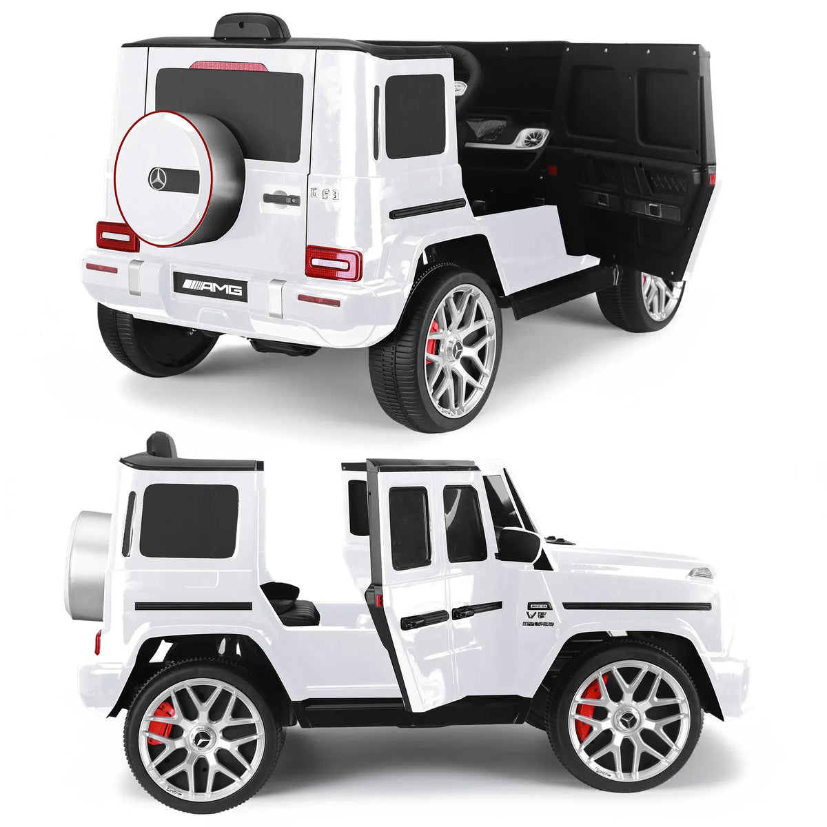 Mercedes-Benz AMG G63 12V Kids Electric Ride-On Car, White