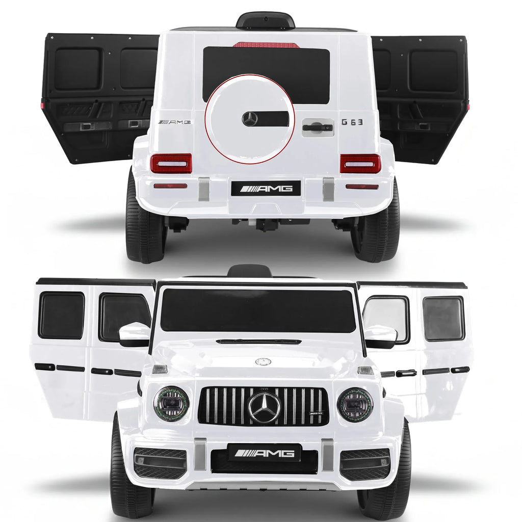 Mercedes-Benz AMG G63 12V Kids Electric Ride-On Car, White