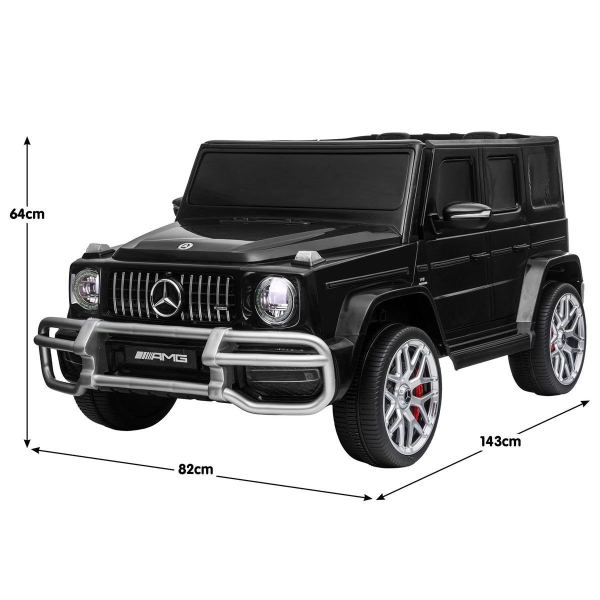 Mercedes-Benz AMG G63 24V Kids Electric Ride-On Car, Black