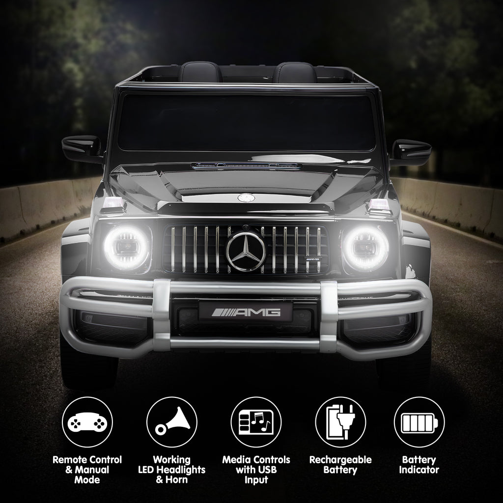 Mercedes-Benz AMG G63 24V Kids Electric Ride-On Car, Black