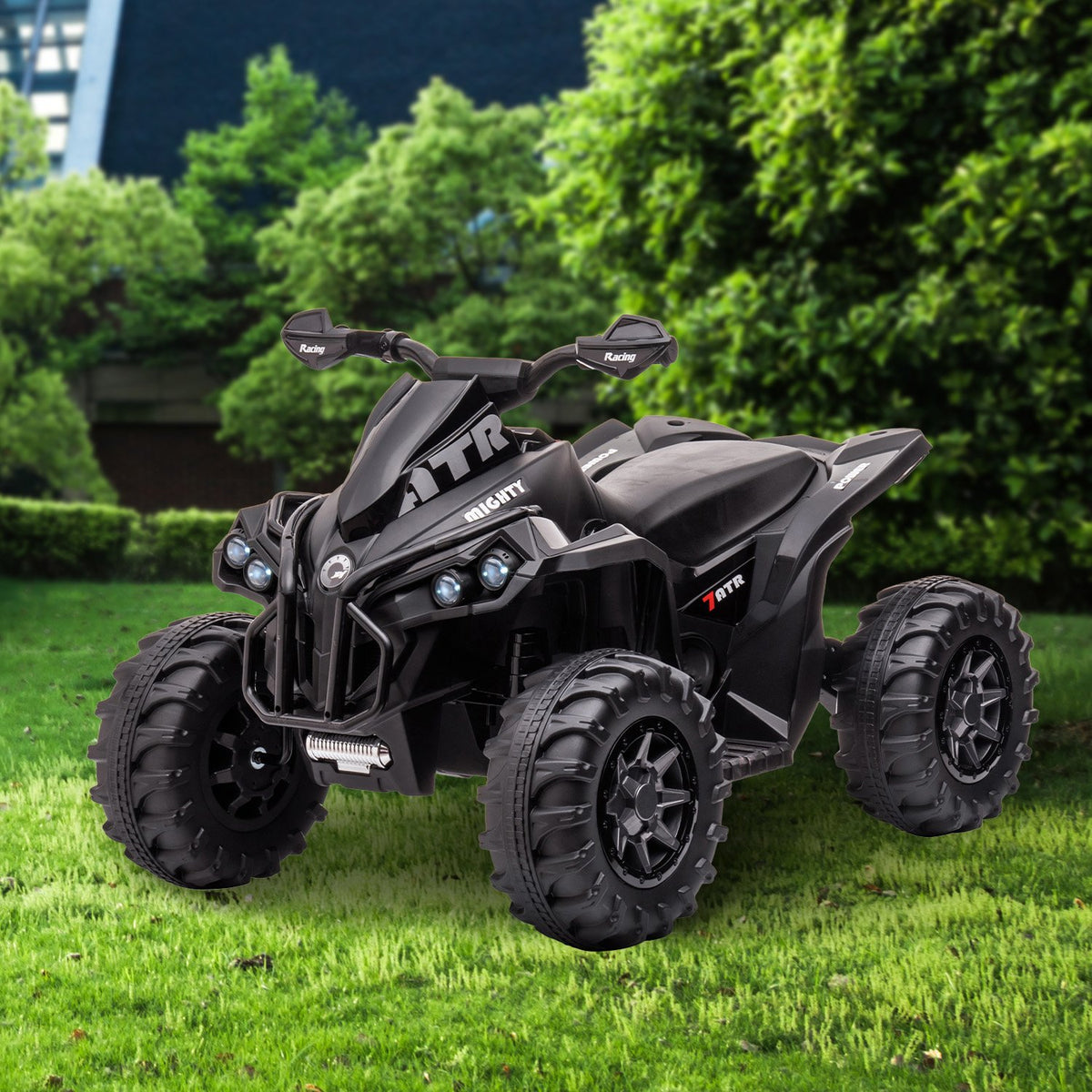 GTS99 12V Kids Electric Ride-On Quad Bike, Black