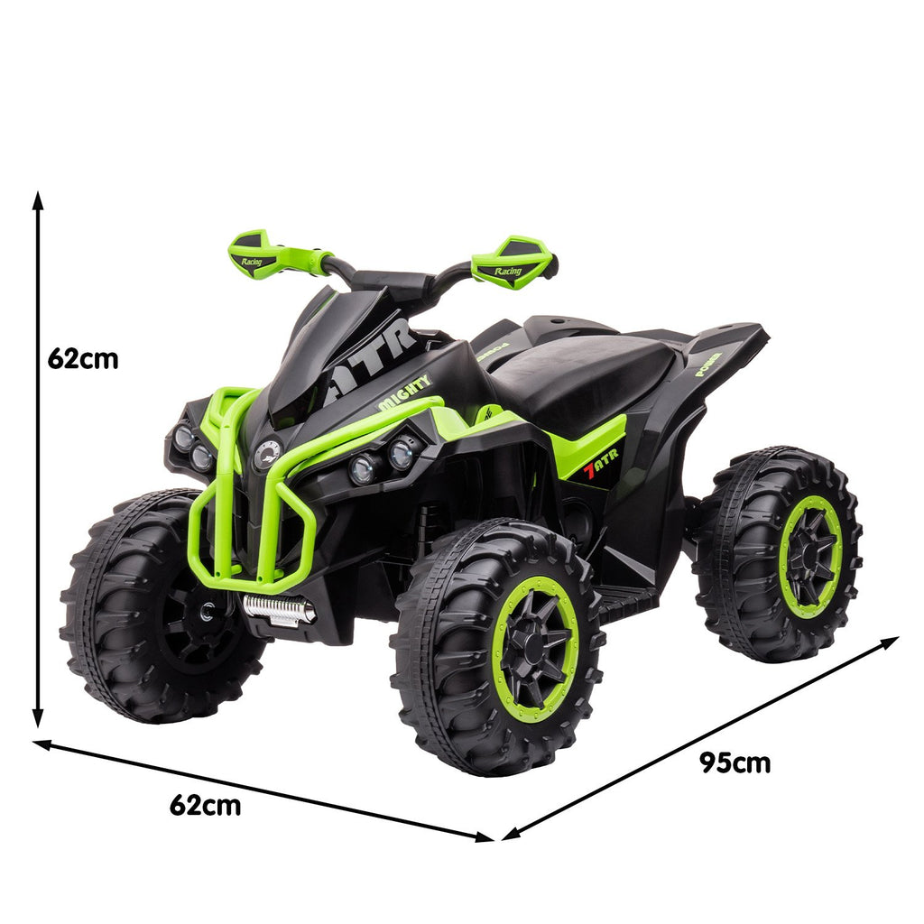 GTS99 12V Kids Electric Ride-On Quad Bike, Green