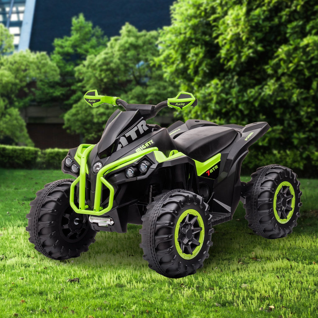 GTS99 12V Kids Electric Ride-On Quad Bike, Green
