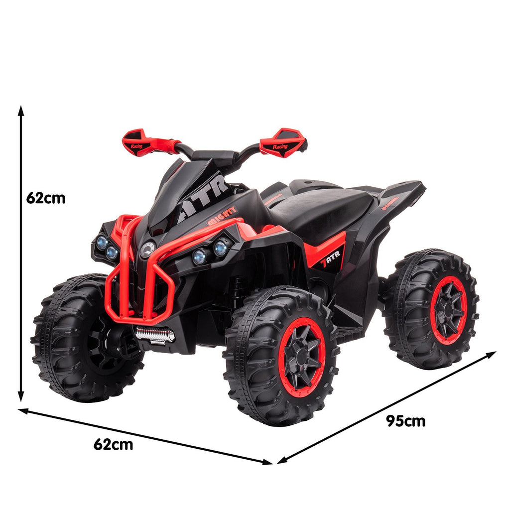 GTS99 12V Kids Electric Ride-On Quad Bike, Red