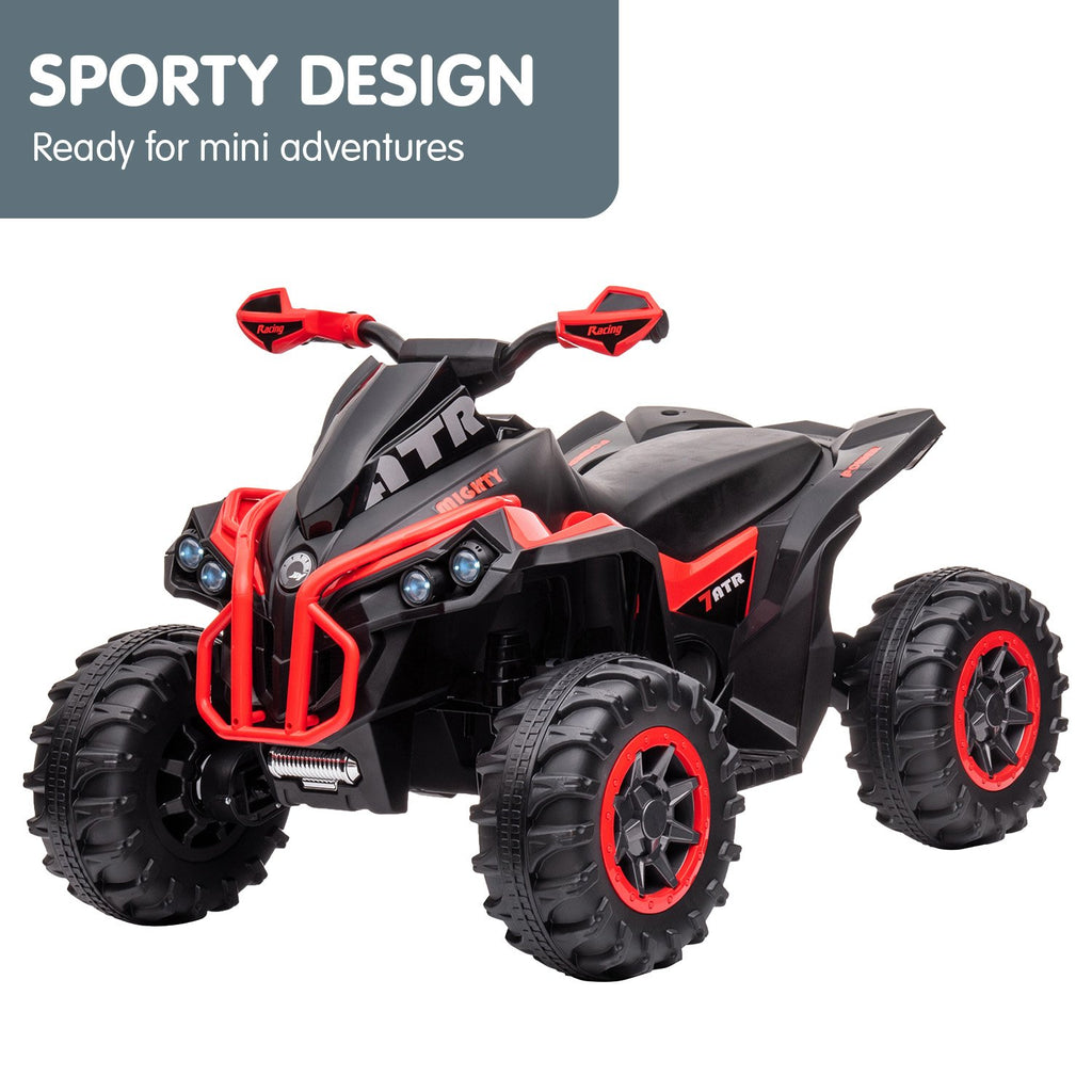 GTS99 12V Kids Electric Ride-On Quad Bike, Red