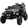 S619 Gravity 12V Jeep-Inspired Kids Electric Ride-On Car, Black