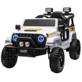 S619 Gravity 12V Jeep-Inspired Kids Electric Ride-On Car, White