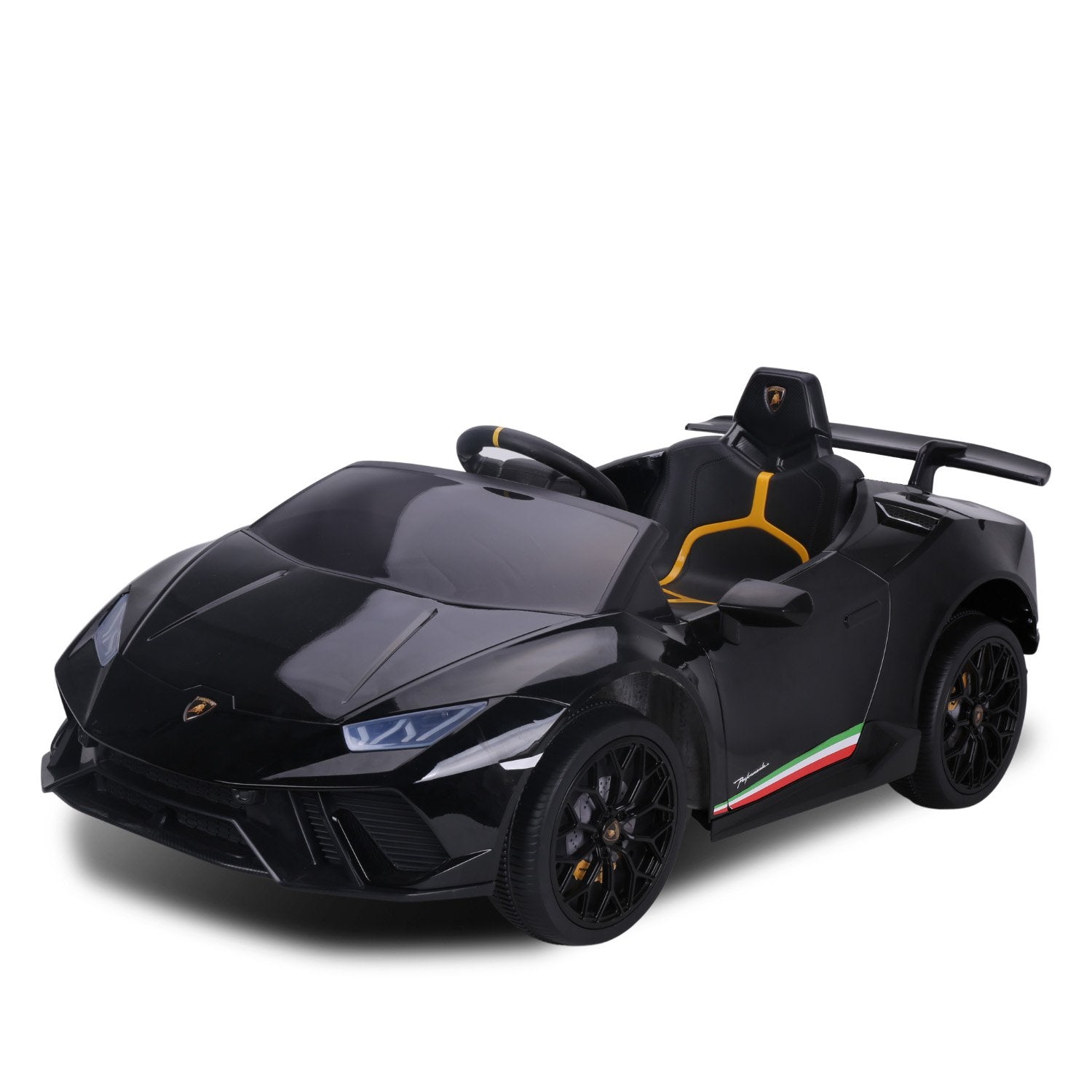 Lamborghini Performante 12V Kids Electric Ride-On Car, Black