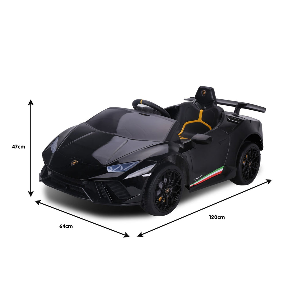 Lamborghini Performante 12V Kids Electric Ride-On Car, Black