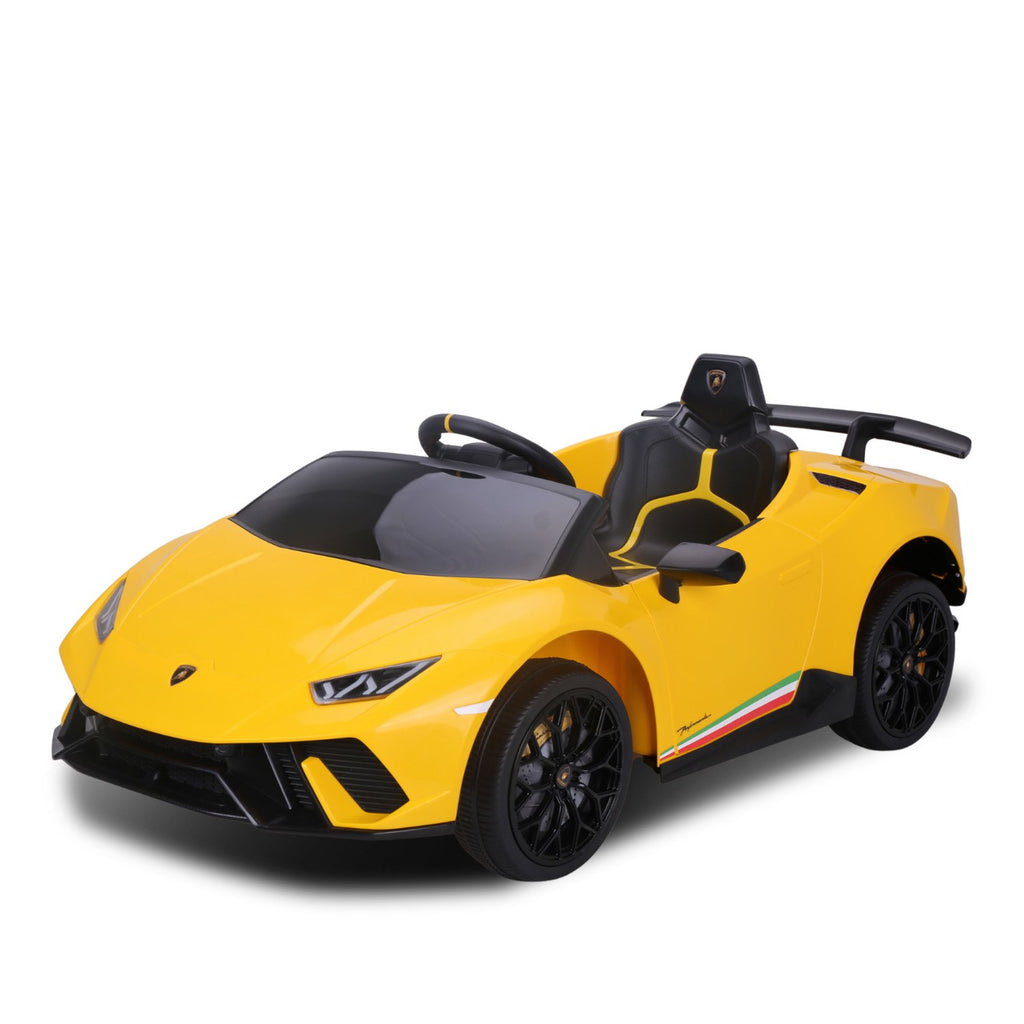 Lamborghini Performante 12V Kids Electric Ride-On Car, Yellow