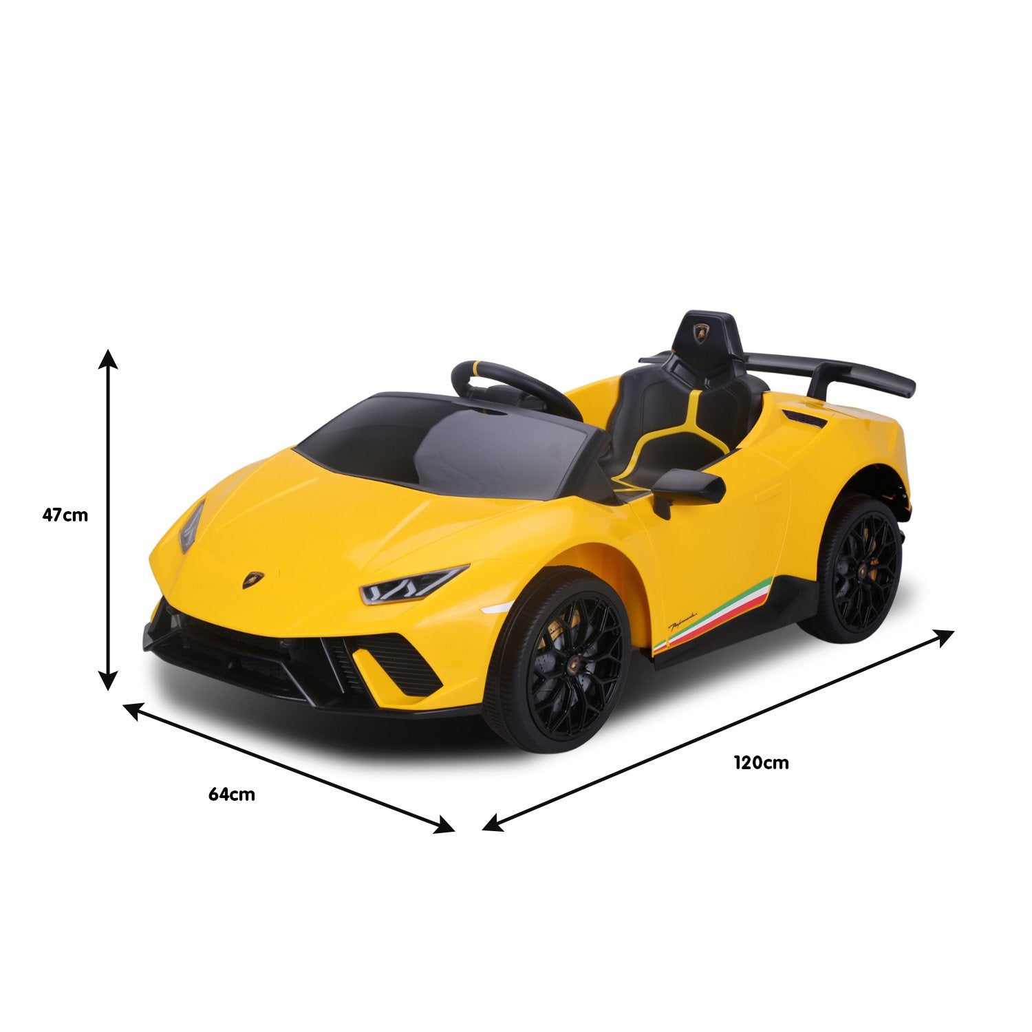 Lamborghini Performante 12V Kids Electric Ride-On Car, Yellow