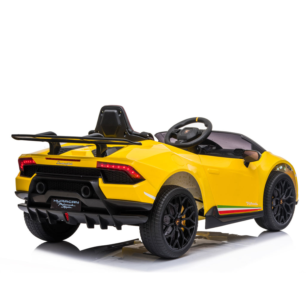 Lamborghini Performante 12V Kids Electric Ride-On Car, Yellow