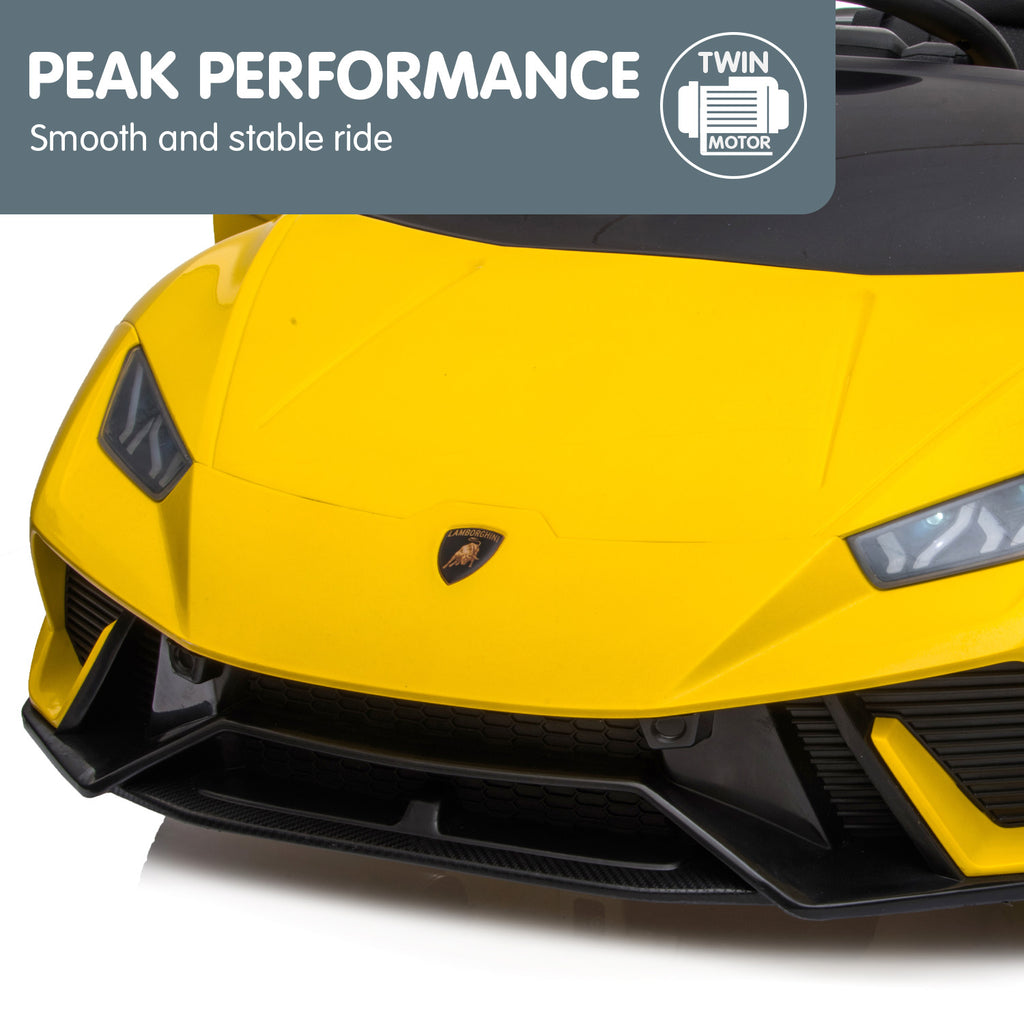 Lamborghini Performante 12V Kids Electric Ride-On Car, Yellow