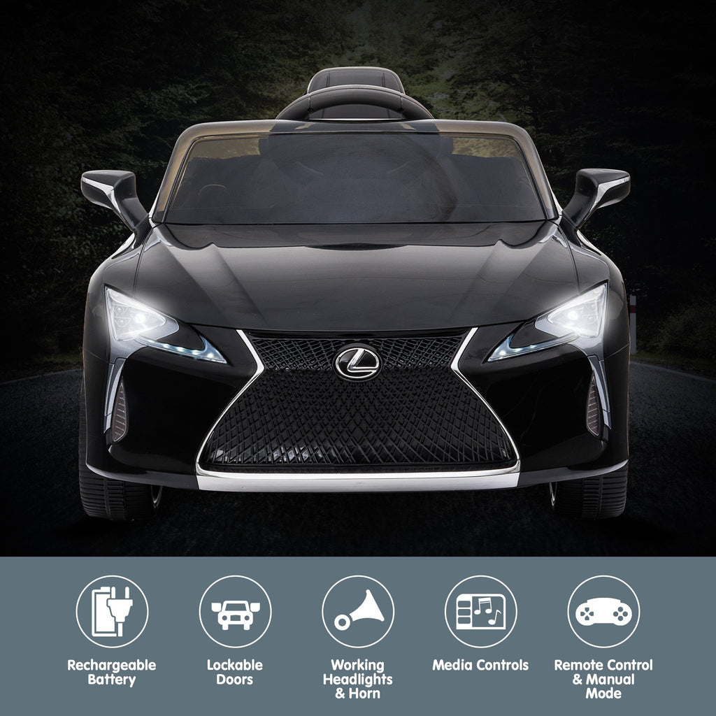 Lexus LC 500 12V Kids Electric Ride-On Car, Black