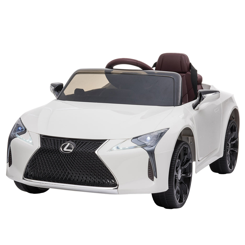 Lexus LC 500 12V Kids Electric Ride-On Car, White