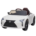 Lexus LC 500 12V Kids Electric Ride-On Car, White