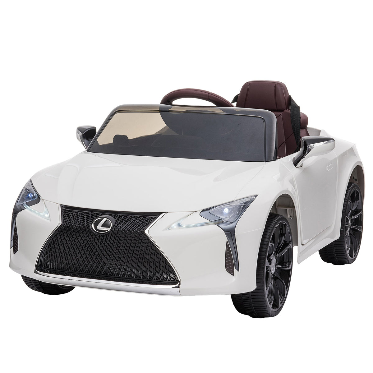 Lexus LC 500 12V Kids Electric Ride-On Car, White