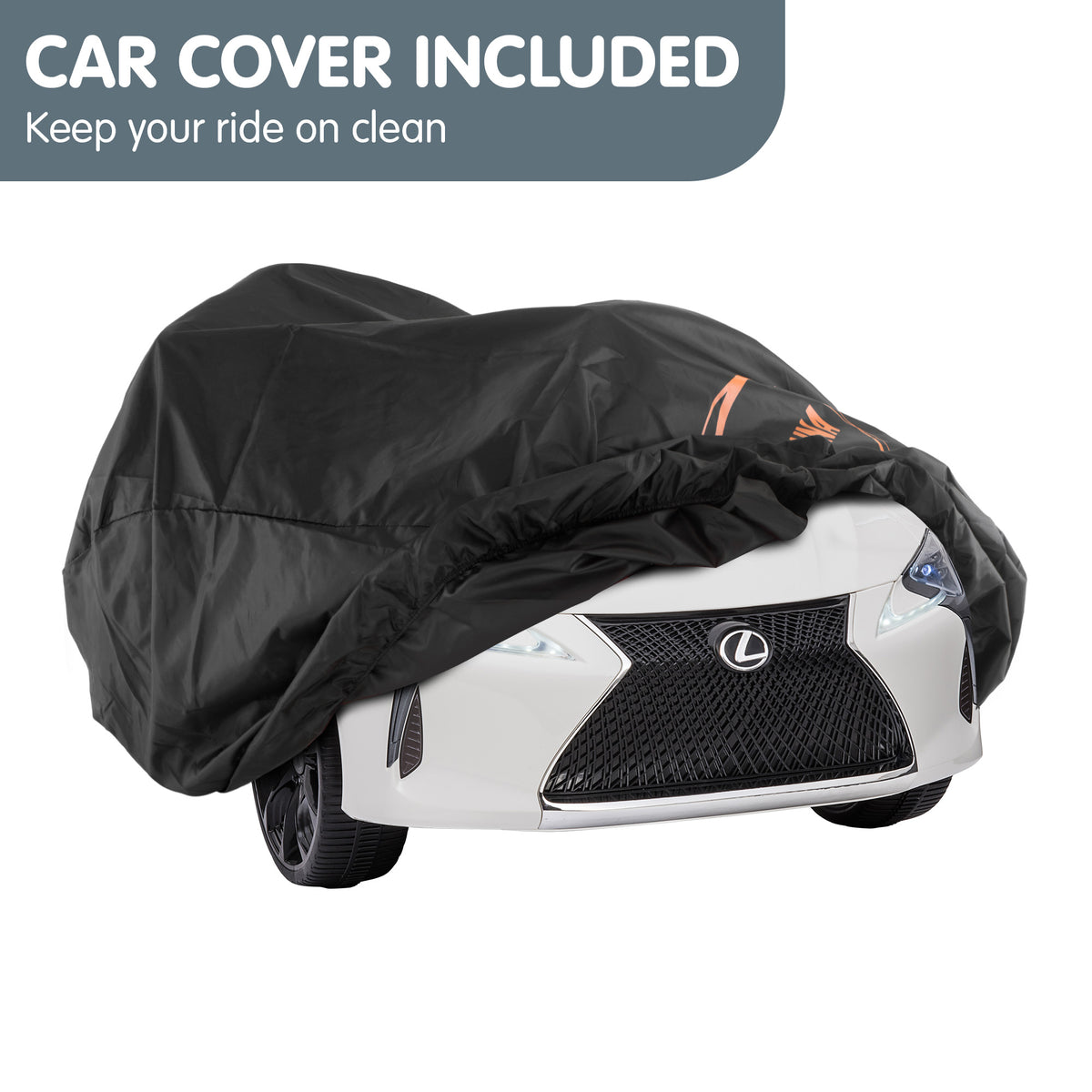 Lexus LC 500 12V Kids Electric Ride-On Car, White