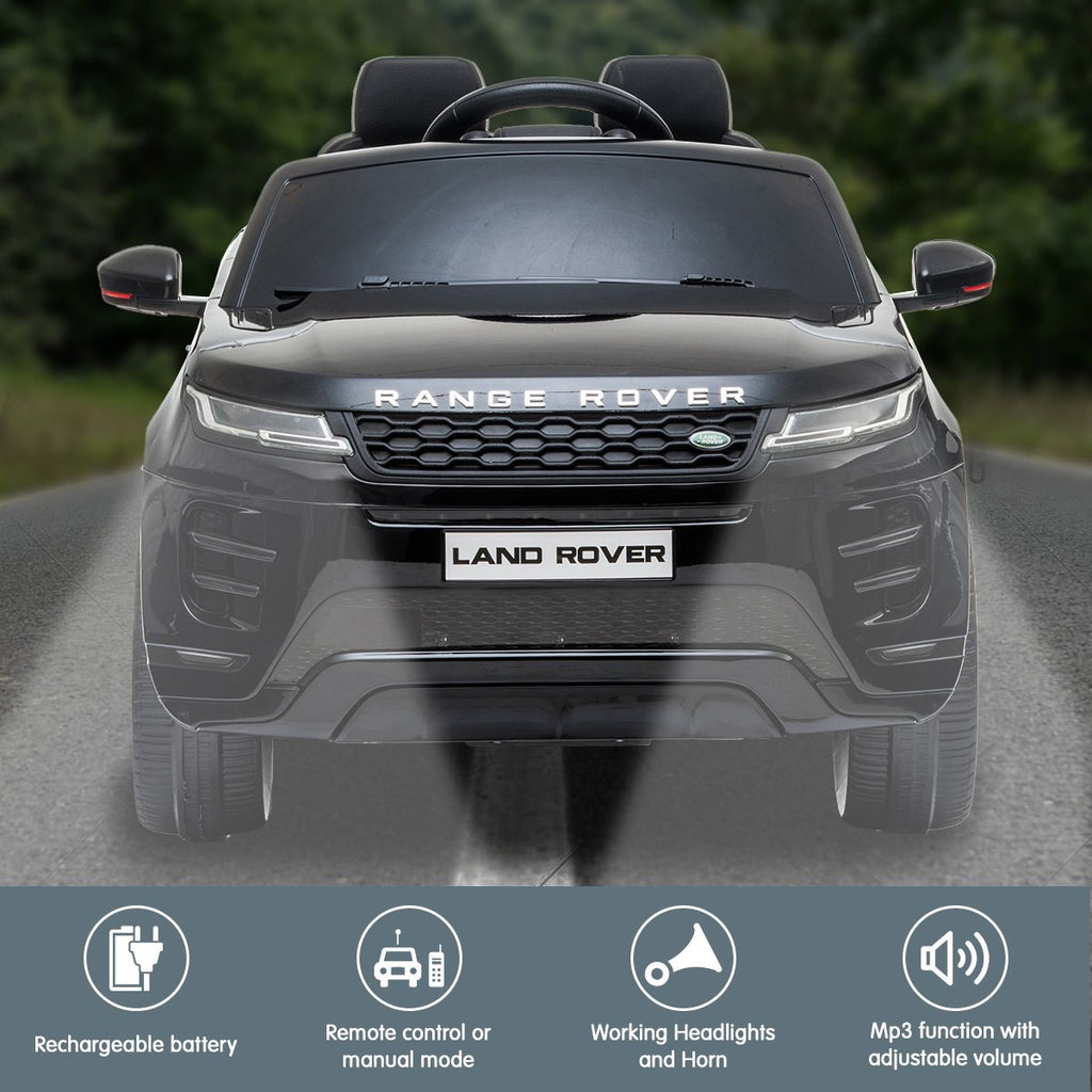 Land Rover 12V Kids Electric Ride-On Car, Black