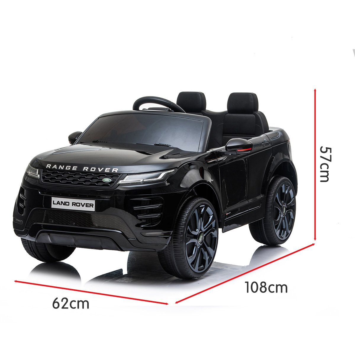 Land Rover 12V Kids Electric Ride-On Car, Black