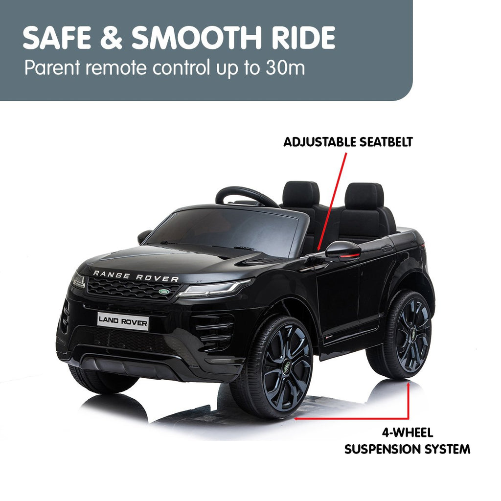 Land Rover 12V Kids Electric Ride-On Car, Black
