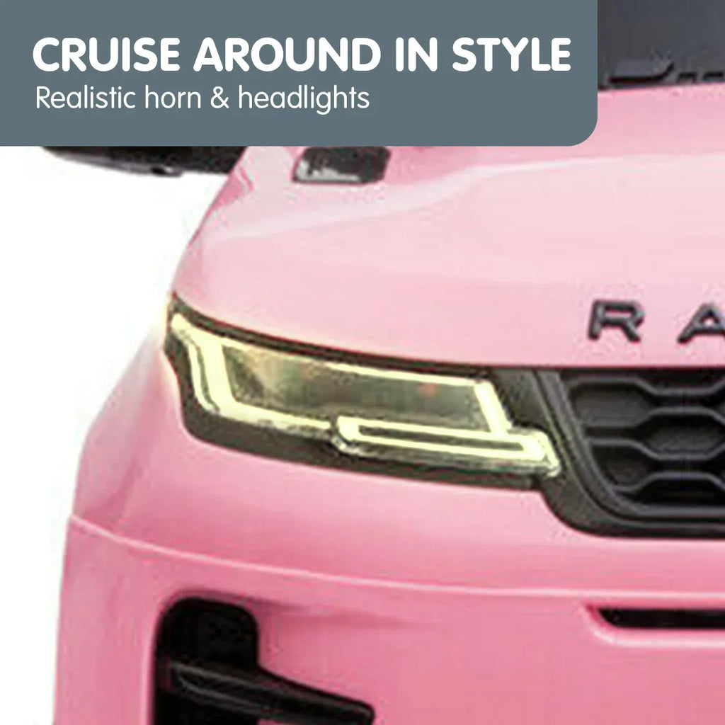 Land Rover 12V Kids Electric Ride-On Car, Pink