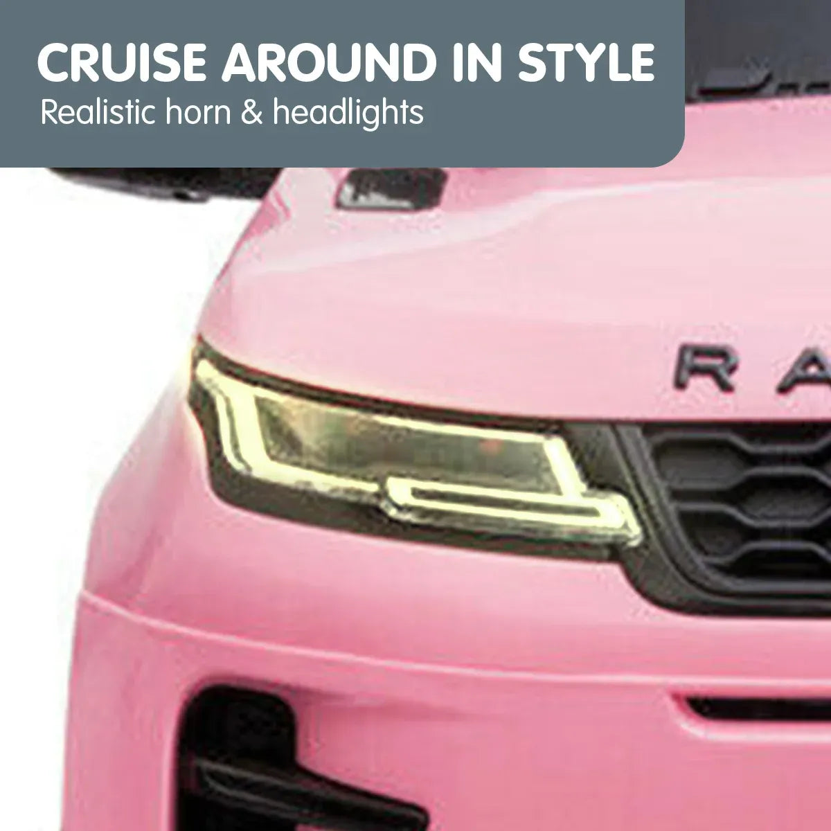 Land Rover 12V Kids Electric Ride-On Car, Pink