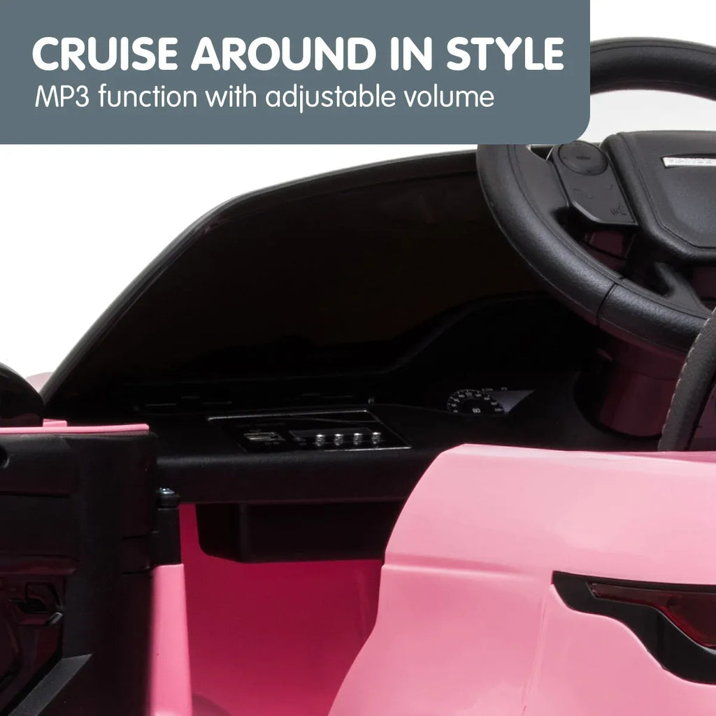 Land Rover 12V Kids Electric Ride-On Car, Pink