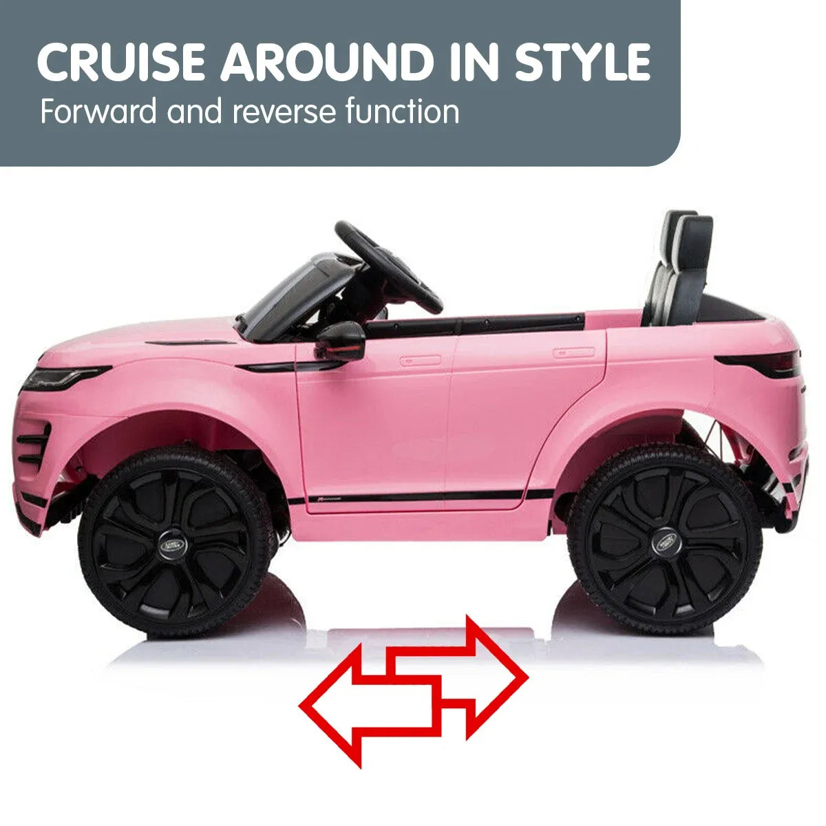 Land Rover 12V Kids Electric Ride-On Car, Pink