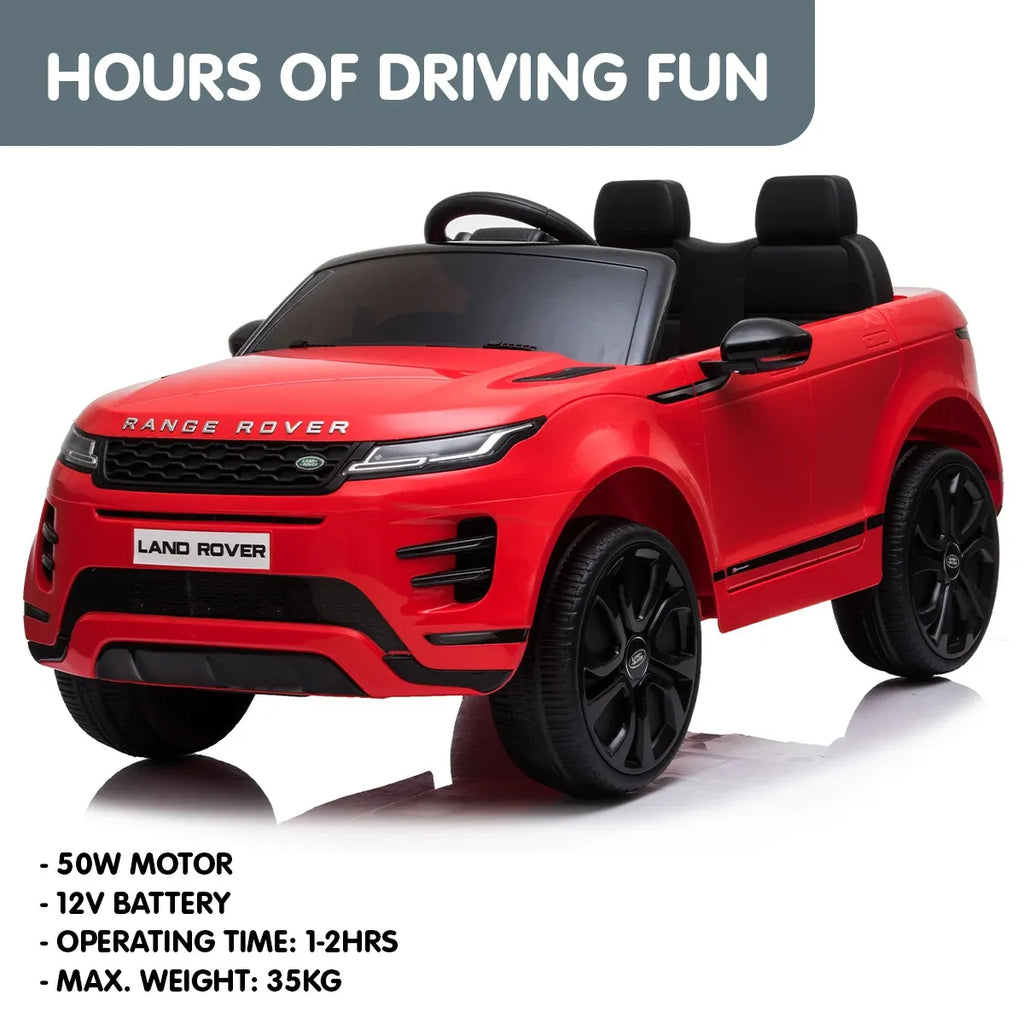 Land Rover 12V Kids Electric Ride-On Car, Red