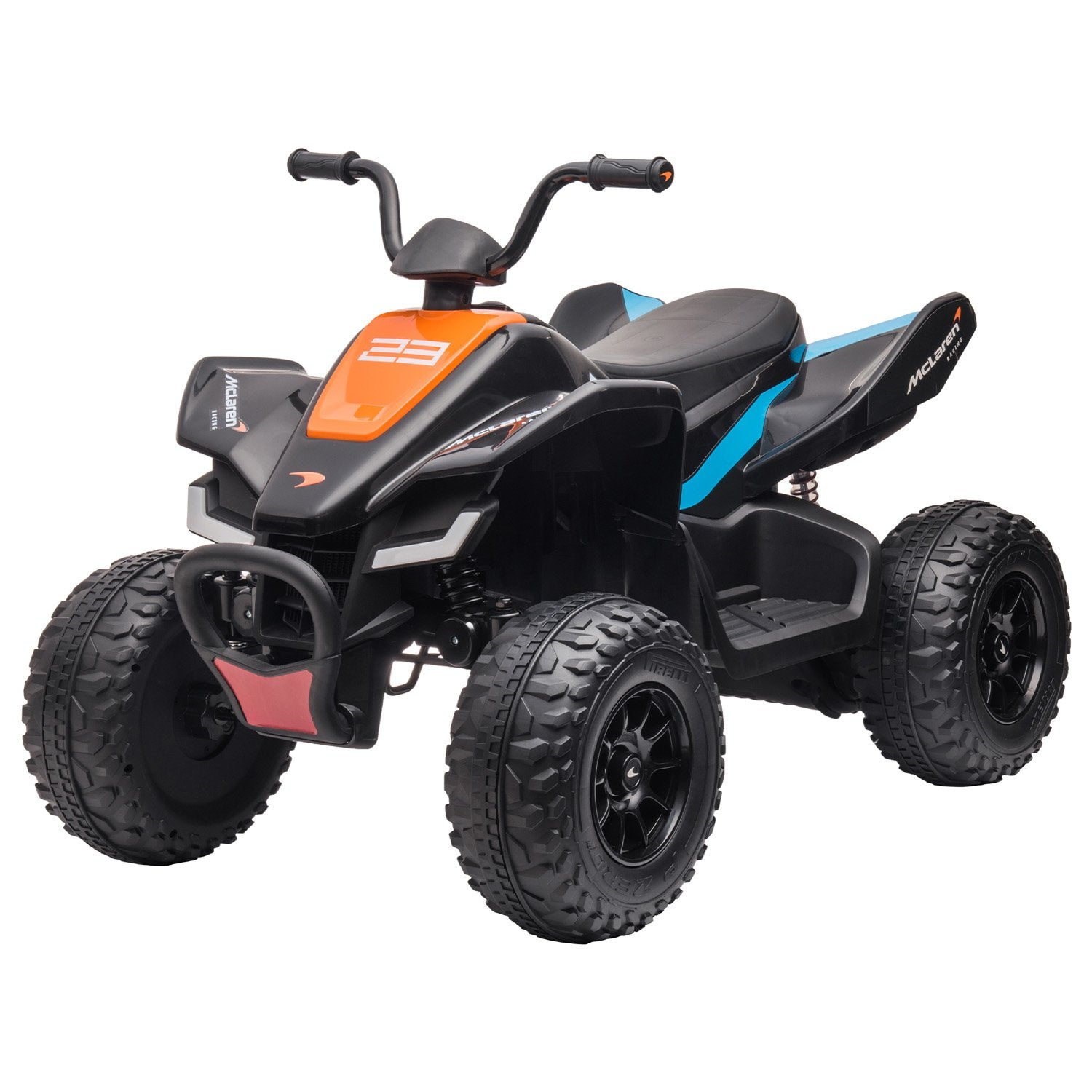 McLaren MCL35 12V Kids Electric Ride-On Quad Bike, Black