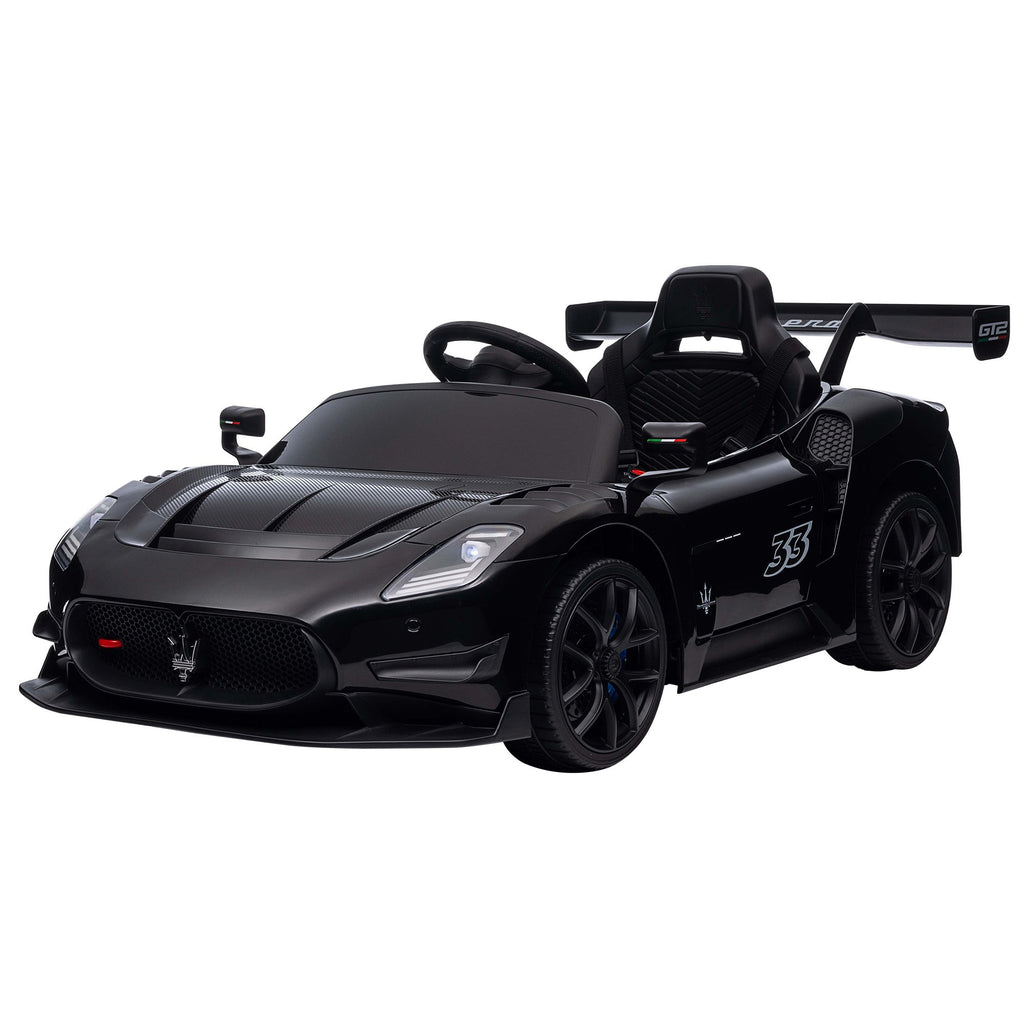 Maserati MC20 GT2 12V Kids Electric Ride-On Race Car, Black