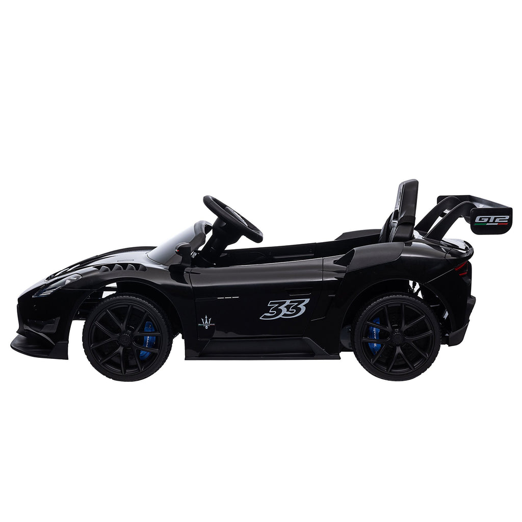 Maserati MC20 GT2 12V Kids Electric Ride-On Race Car, Black