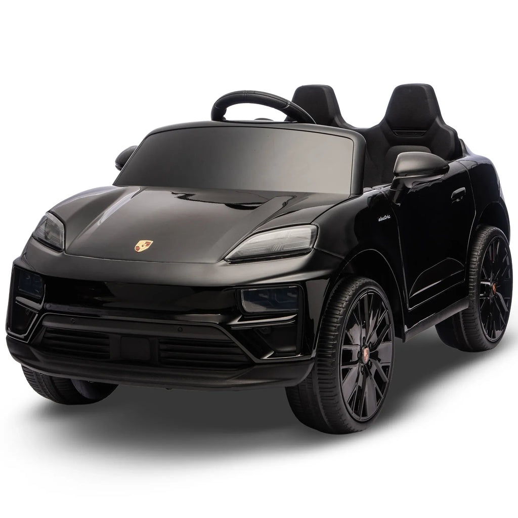 Porsche Macan Turbo EV 12V Kids Electric Ride-On Car, Black