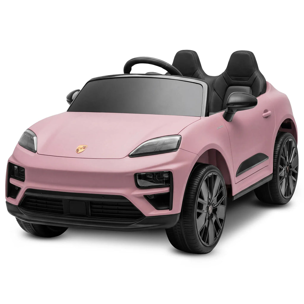 Porsche Macan Turbo EV 12V Kids Electric Ride-On Car, Pink