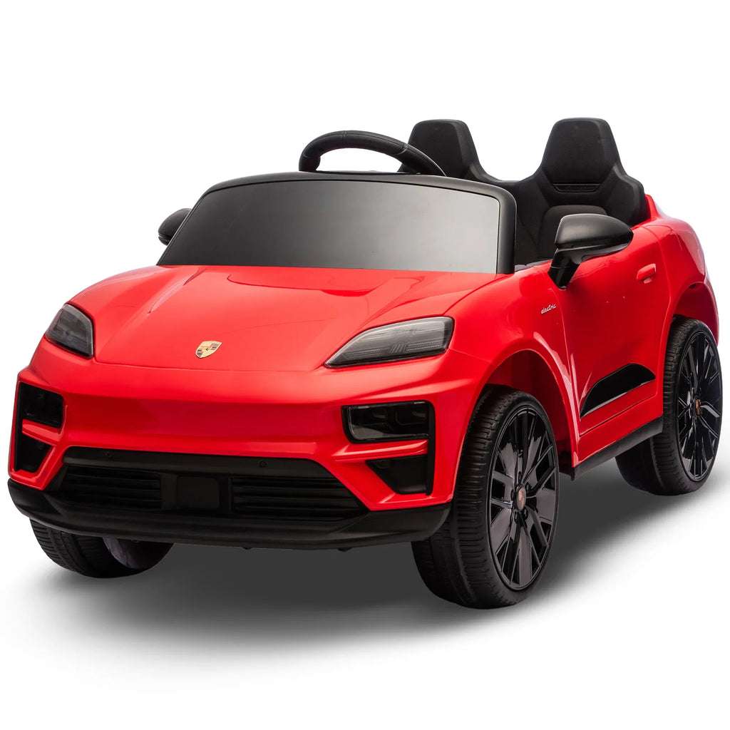 Porsche Macan Turbo EV 12V Kids Electric Ride-On Car, Red