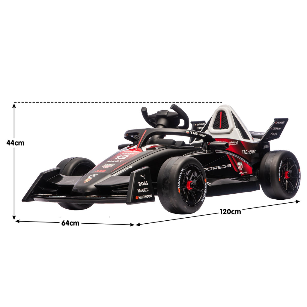 Porsche Formula E 12V Kids Electric Ride-On Car, Red