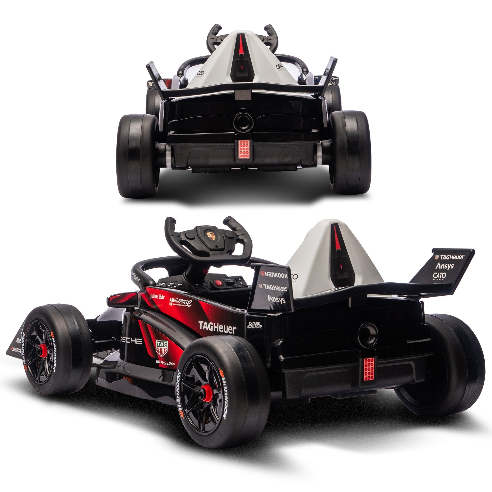 Porsche Formula E 12V Kids Electric Ride-On Car, Red
