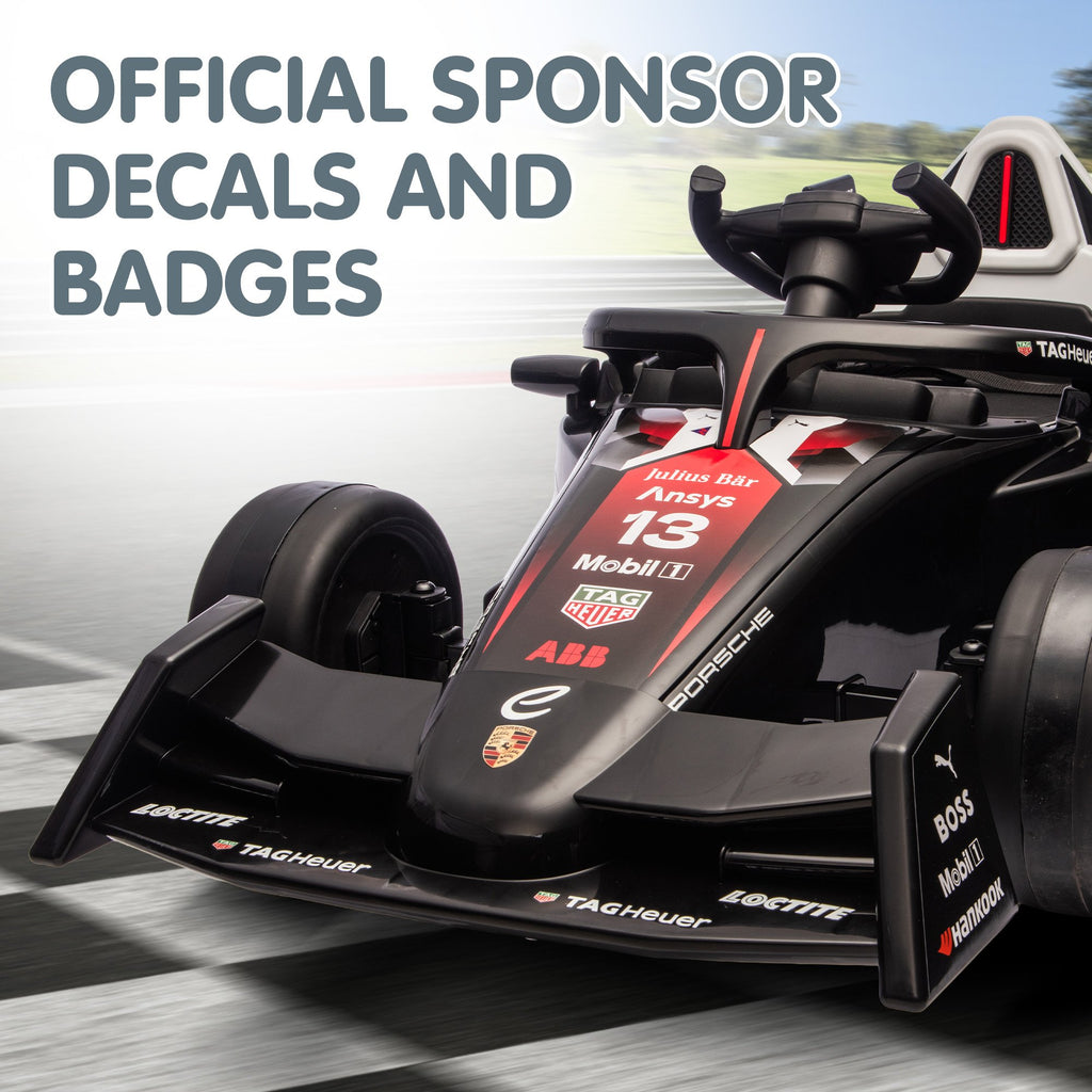 Porsche Formula E 12V Kids Electric Ride-On Car, Red