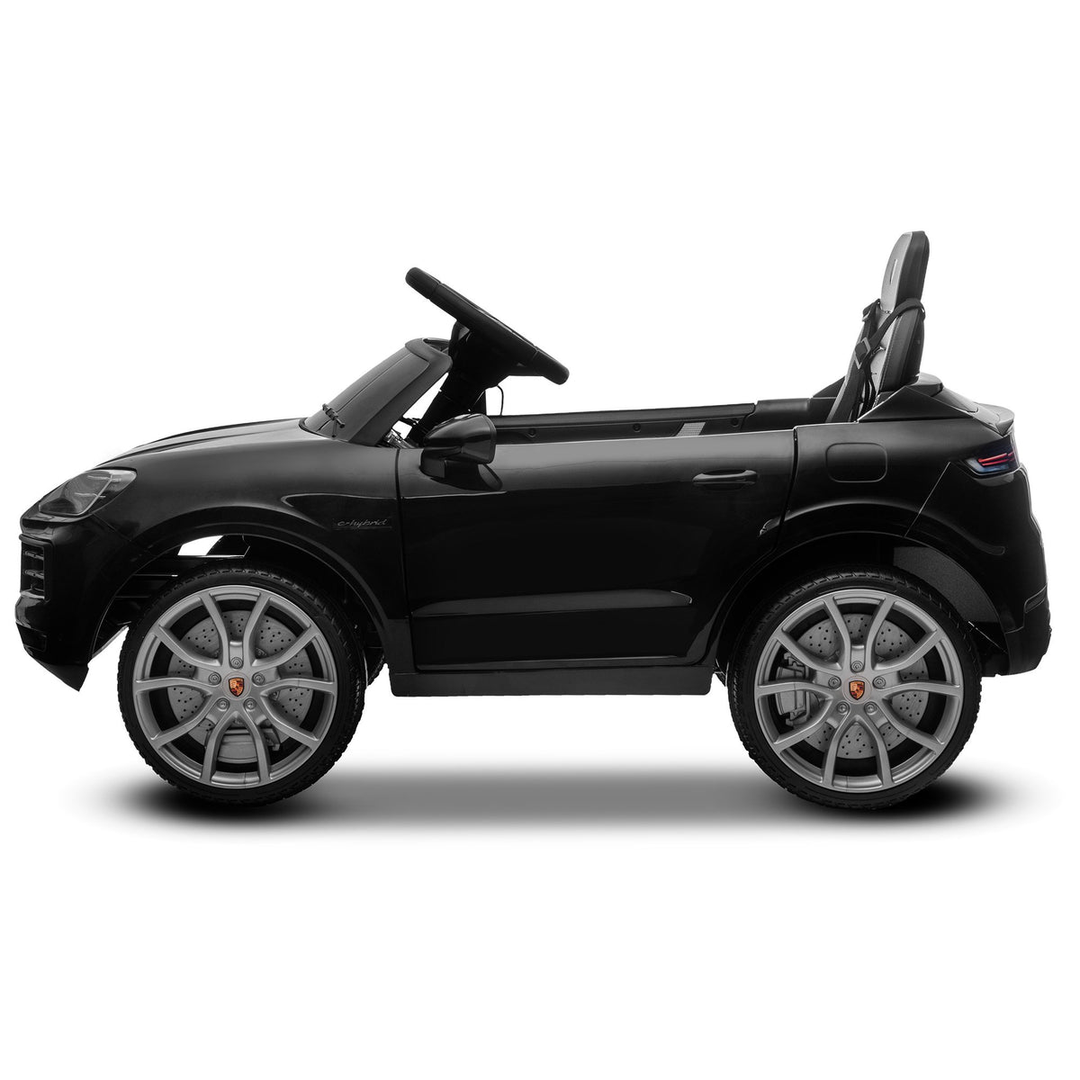 Porsche Cayenne E-Hybrid Coupe 12V Kids Electric Ride-On Car, Black