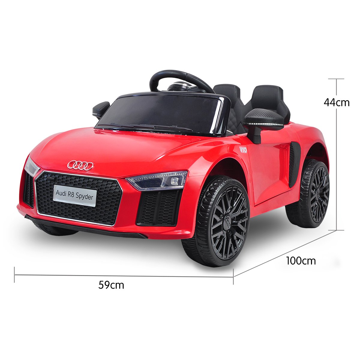 Audi R8 Spyder 6V Kids Electric Ride-On Car, Red