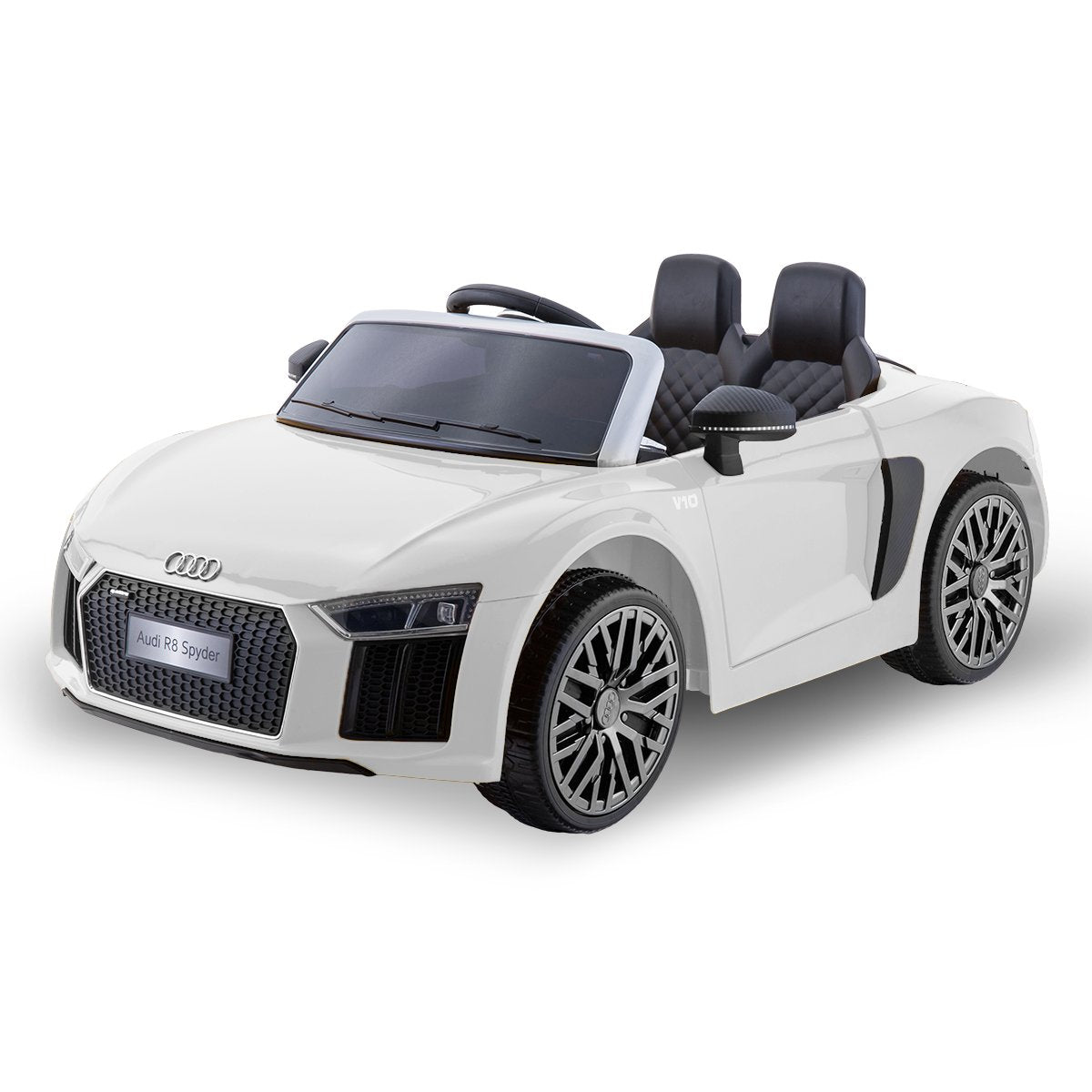 Audi R8 Spyder 6V Kids Electric Ride-On Car, White