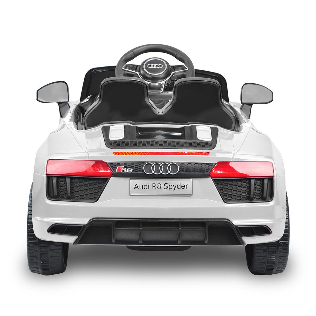 Audi R8 Spyder 6V Kids Electric Ride-On Car, White