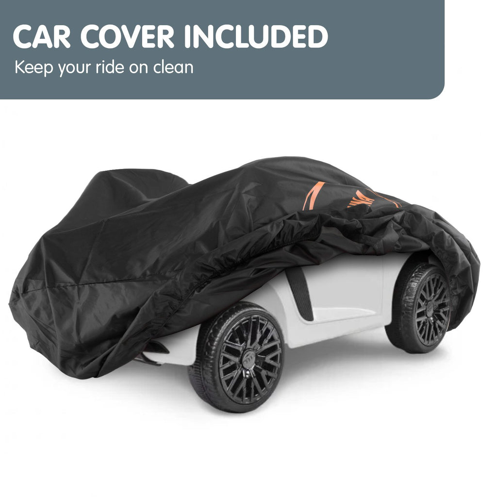 Audi R8 Spyder 6V Kids Electric Ride-On Car, White