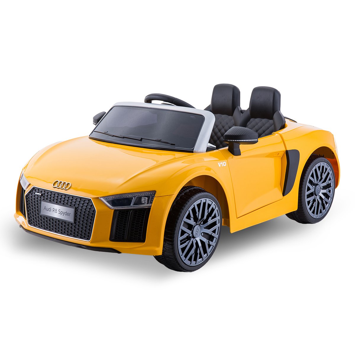 Audi R8 Spyder 6V Kids Electric Ride-On Car, Yellow
