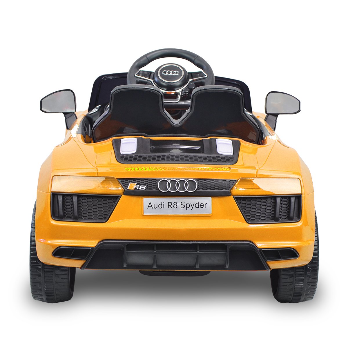 Audi R8 Spyder 6V Kids Electric Ride-On Car, Yellow