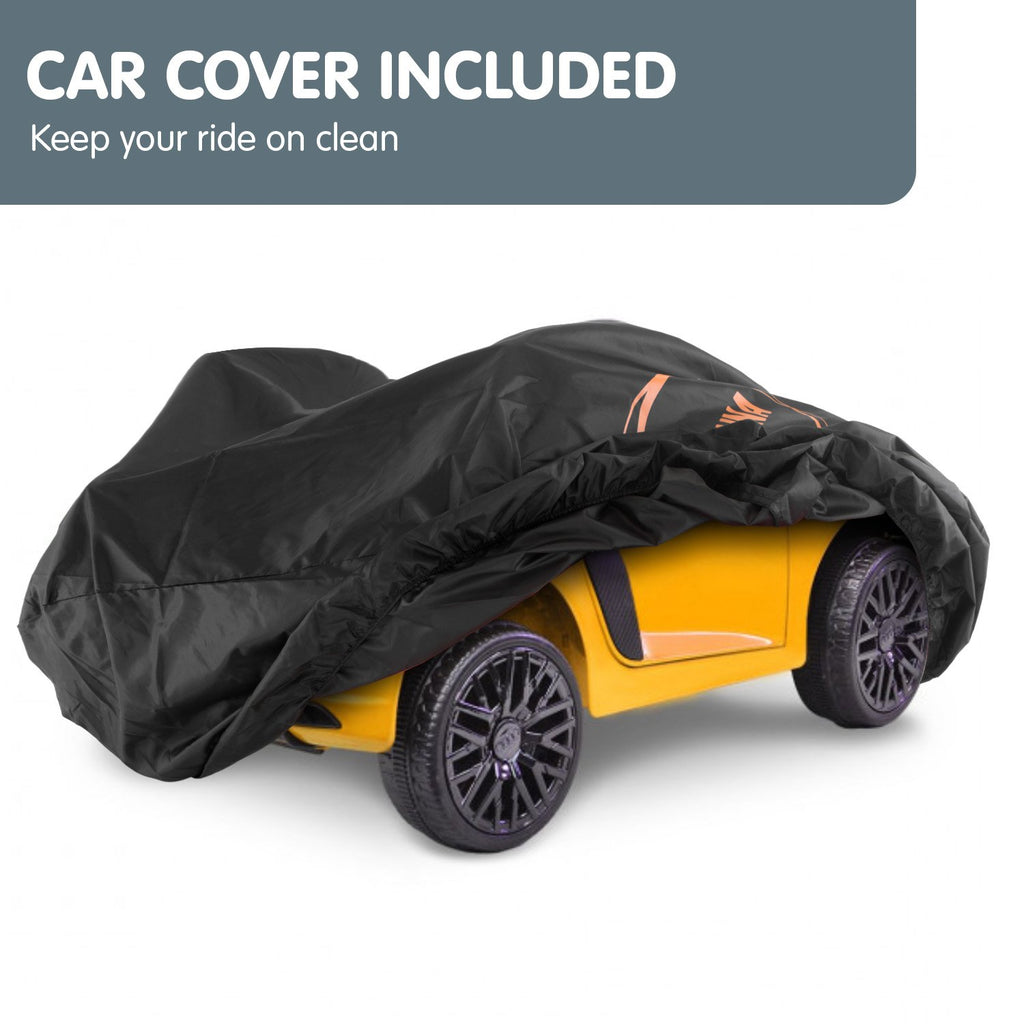 Audi R8 Spyder 6V Kids Electric Ride-On Car, Yellow