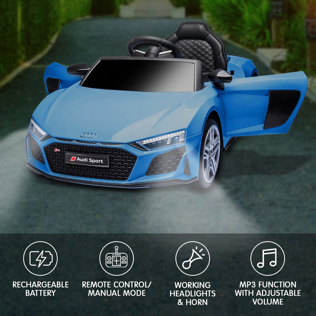 Audi Sport 12V Kids Electric Ride-On Car, Blue