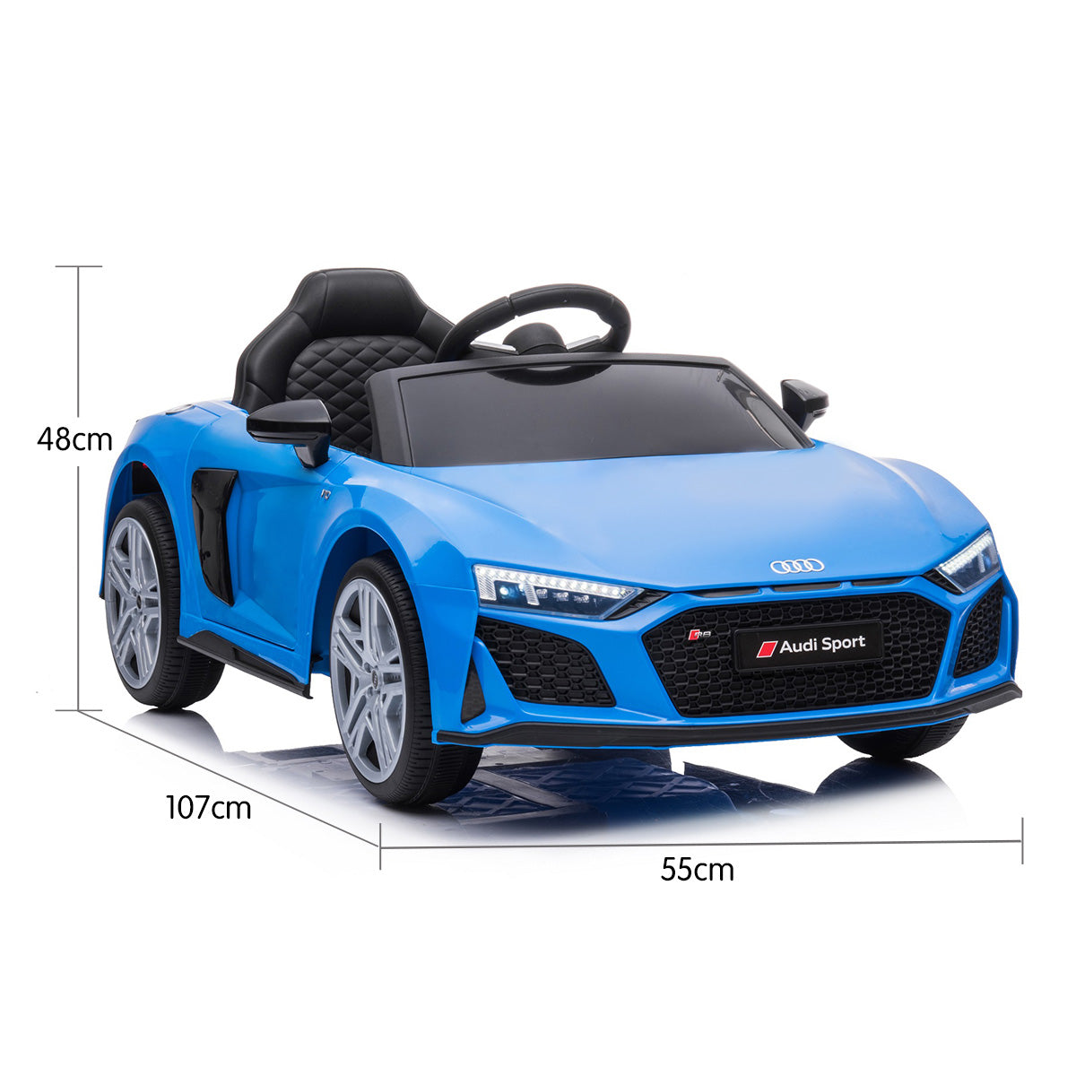 Audi Sport 12V Kids Electric Ride-On Car, Blue